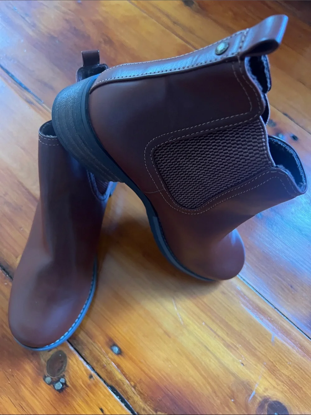 Nordstrom Brown Leather Chelsea Ankle 11